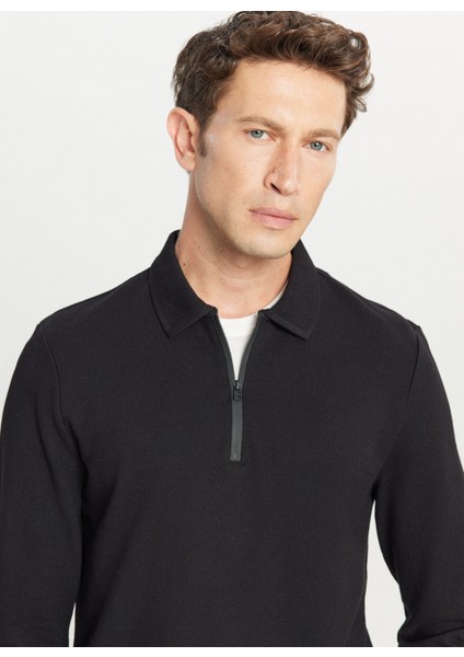 Siyah Erkek Polo T-Shirt ACE048261043_SYH fırsatları