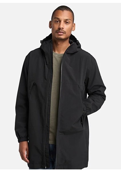 TB0A44PP0011-WINNICK Waterpro Parka Siyah Kapüşon Yaka Regular Fit Erkek Parka