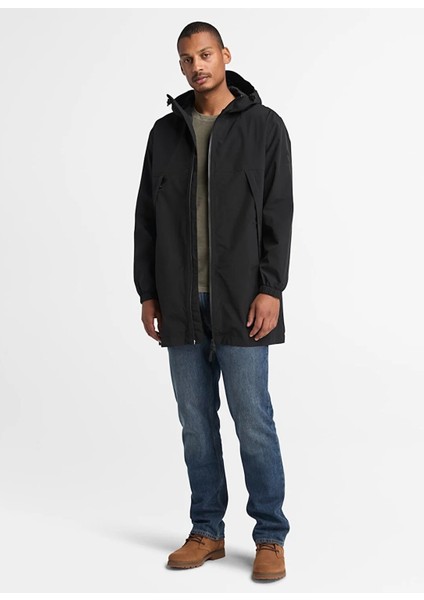TB0A44PP0011-WINNICK Waterpro Parka Siyah Kapüşon Yaka Regular Fit Erkek Parka fiyatları