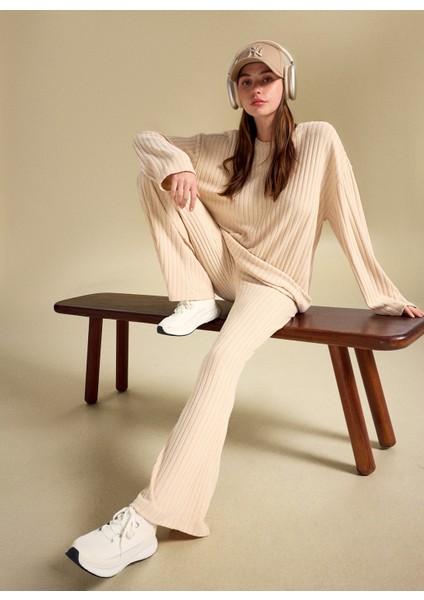 Triko Pantolon, L, Bej fırsatları