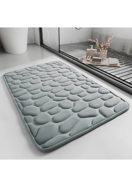 Memory Kaydırmaz Banyo Paspası Gri