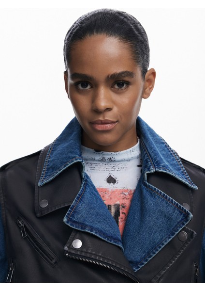 Mavi - Siyah Kadın Trençkot 25WWEW52 modelleri