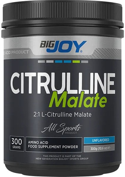 Big Joy Citrulline Malate 300 gr Aromasız Toz İçerik ile Kas Gelişimi Destekleyici