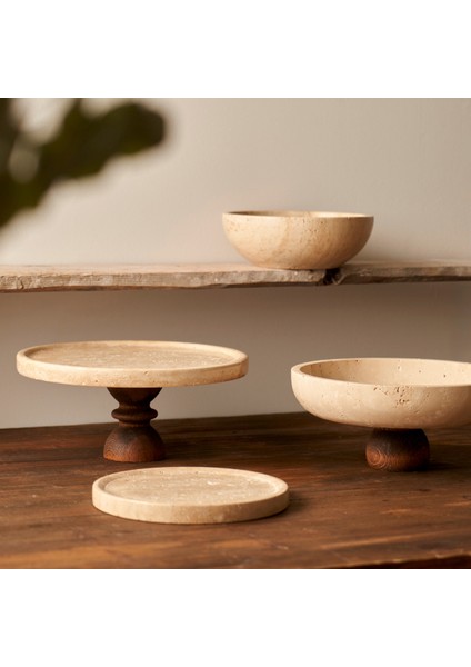 Ephesus Traverten Yuvarlak Dekoratif Tabak Naturel (20X4 Cm) indirimleri