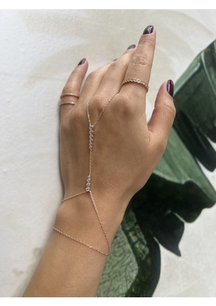 Sıralı Taşlı Gümüş Şahmeran