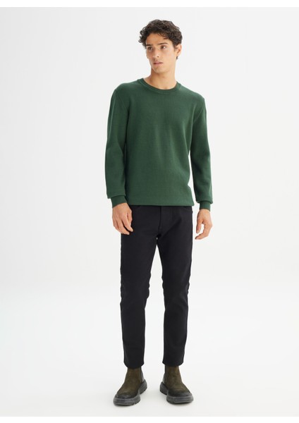 Bisiklet Yaka Regular Fit Yeşil Erkek Kazak L2520373300 Yeşil Kazak fiyatları