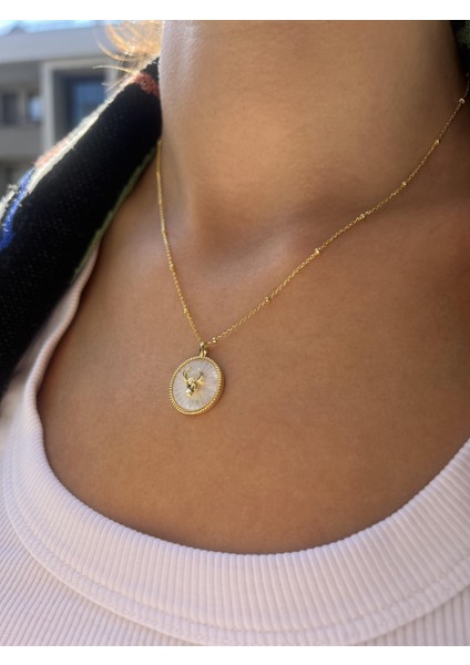 Boğa Burcu Gümüş Kolye