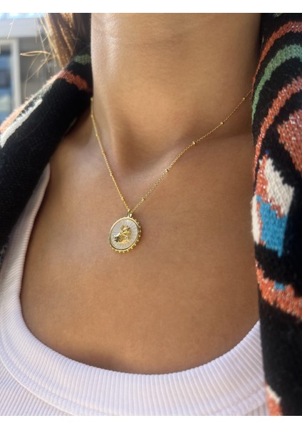 Kova Burcu Gümüş Kolye