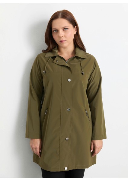 Haki Kadın Trençkot 25KSL9521 fiyatları