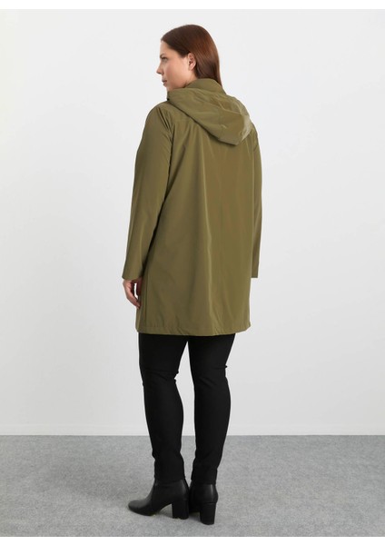 Haki Kadın Trençkot 25KSL9521 modelleri