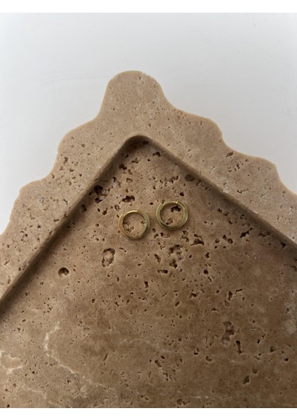 Lina Gümüş Halka Küpe