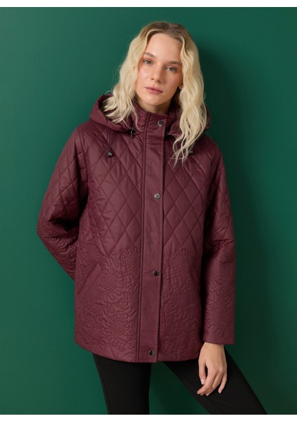 Bordo Kadın Mont 25KSL6162