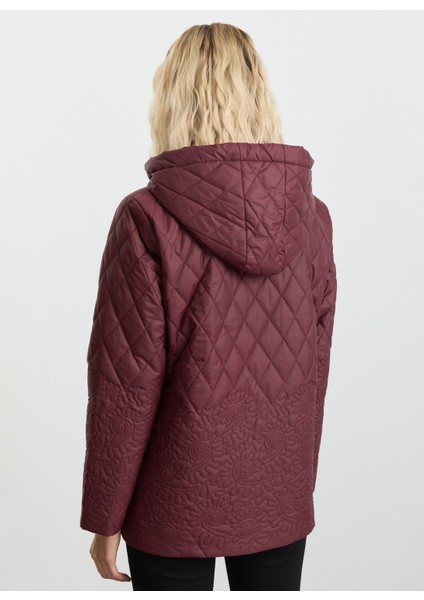 Bordo Kadın Mont 25KSL6162 fırsatları