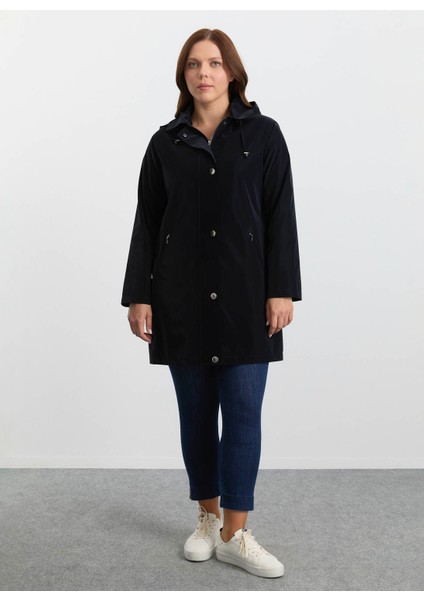 Siyah Kadın Trençkot 25KSL9521
