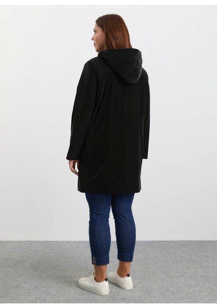 Siyah Kadın Trençkot 25KSL9521 indirimleri