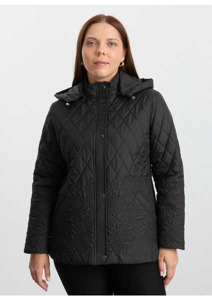 Siyah Kadın Mont 25KSL6162 modelleri