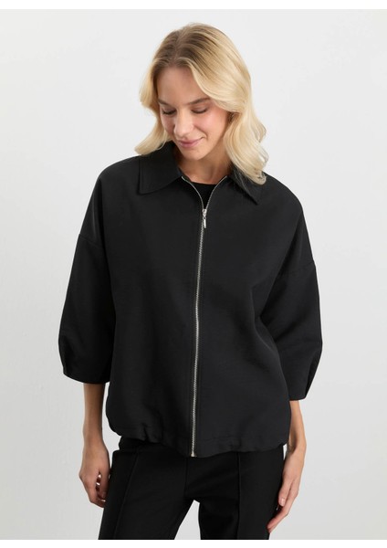 Siyah Kadın Trençkot 25KSL9516 modelleri