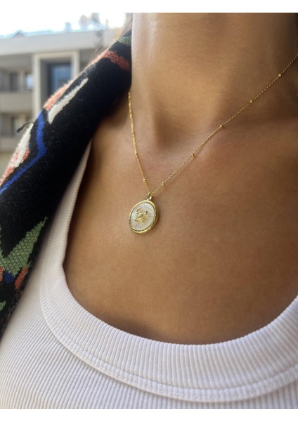 Yengeç Burcu Gümüş Kolye