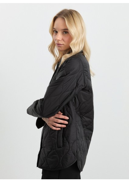 Siyah Kadın Mont 25KSL6150 fırsatları