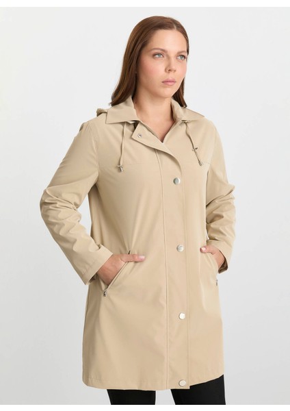 Bej Kadın Trençkot 25KSL9521 fiyatları