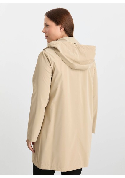 Bej Kadın Trençkot 25KSL9521 modelleri