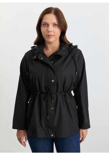 Siyah Kadın Trençkot 25KSL9508