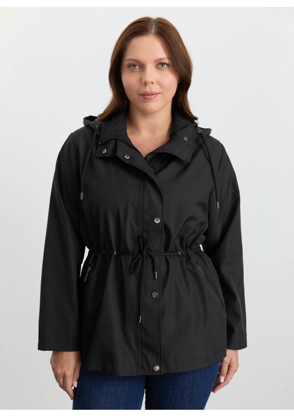 Siyah Kadın Trençkot 25KSL9508 modelleri