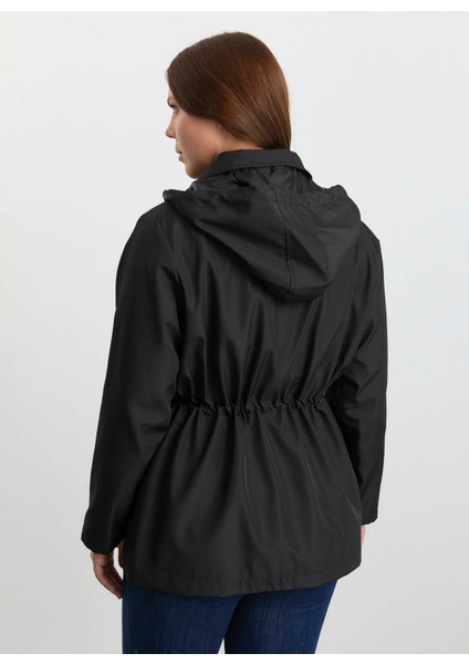 Siyah Kadın Trençkot 25KSL9508 fırsatları