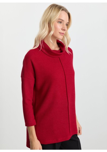 Degaje Yaka Düz Kırmızı Kadın Bluz 25KSL8220 fiyatları