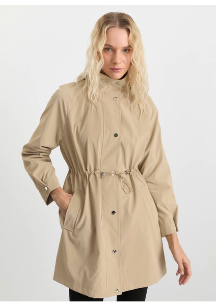 Bej Kadın Trençkot 25KSL9522 fiyatları