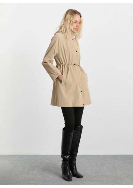 Bej Kadın Trençkot 25KSL9522 modelleri