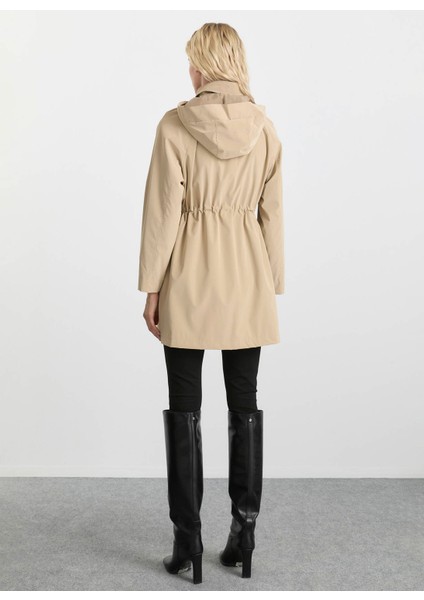 Bej Kadın Trençkot 25KSL9522 fırsatları