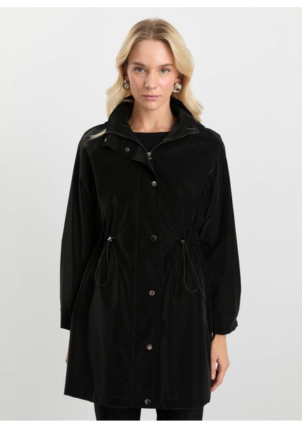 Siyah Kadın Trençkot 25KSL9522