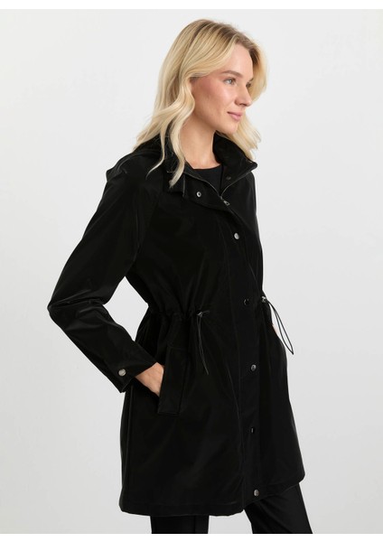 Siyah Kadın Trençkot 25KSL9522 modelleri