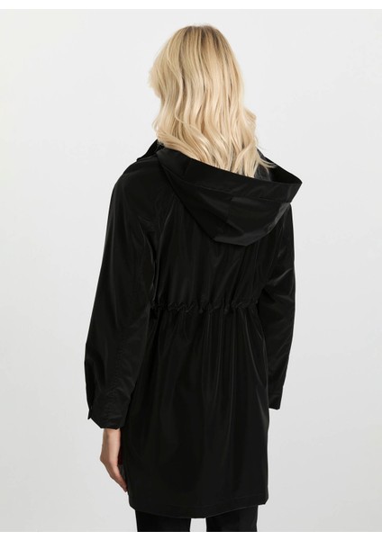 Siyah Kadın Trençkot 25KSL9522 indirimleri