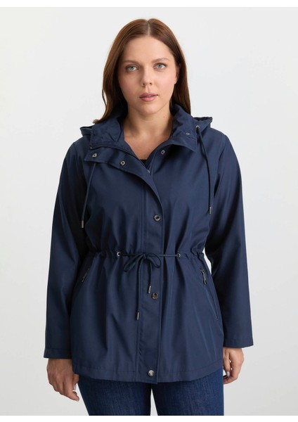 Lacivert Kadın Trençkot 25KSL9508 fiyatları