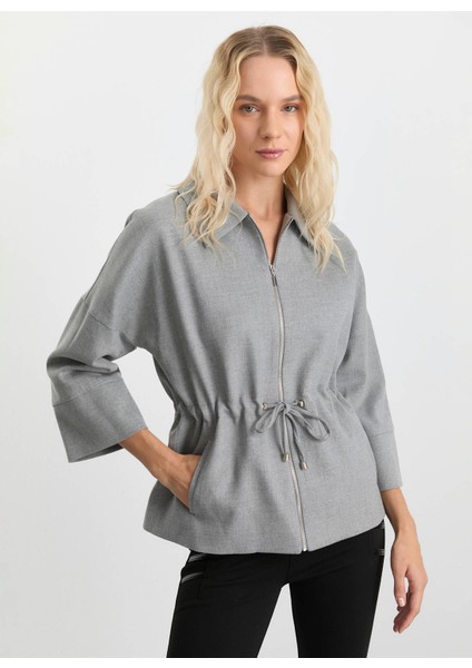 Standart Gri Kadın Ceket 25KSL1538 fiyatları