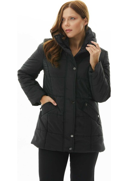 Siyah Kadın Mont 25KSL6170 fiyatları