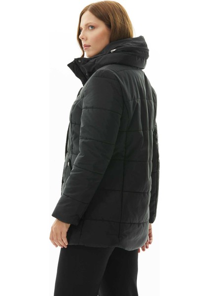 Siyah Kadın Mont 25KSL6170 fırsatları