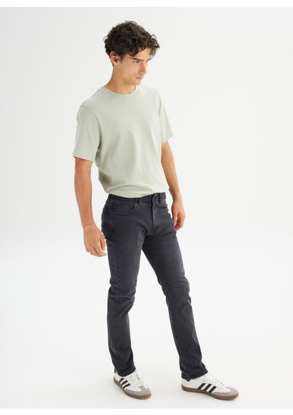 Normal Bel Slim Fit Koyu Lacivert Erkek Denim Pantolon L72A0001536 Lacivert Denim Pant
