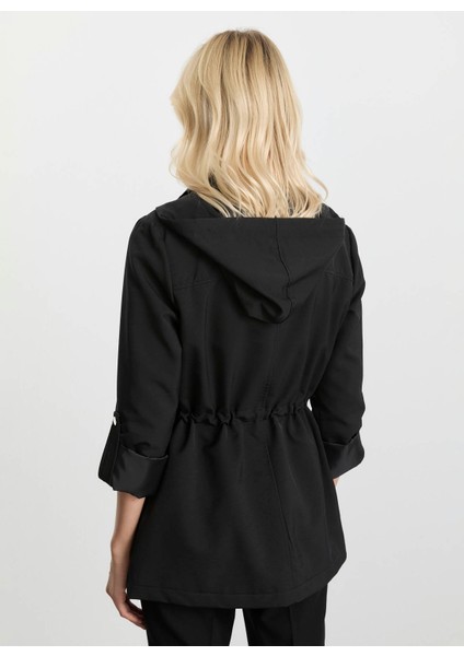 Siyah Kadın Trençkot 25KSL9517 indirimleri