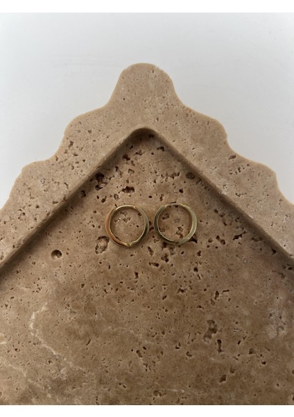 Lina Gümüş Halka Küpe