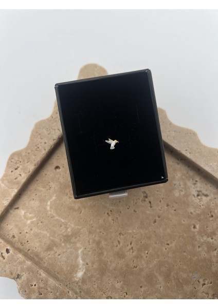 Taşlı Gümüş Kuş Tragus
