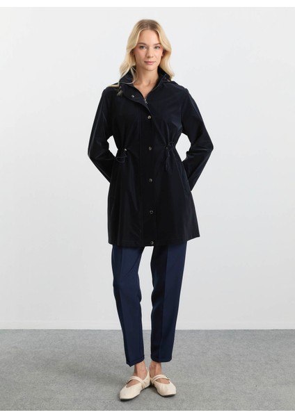 Lacivert Kadın Trençkot 25KSL9522