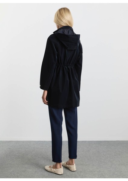 Lacivert Kadın Trençkot 25KSL9522 modelleri