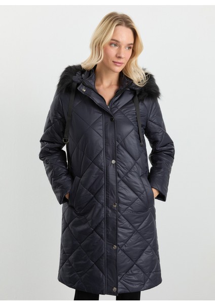 Lacivert Kadın Mont 25KSL6161 fiyatları