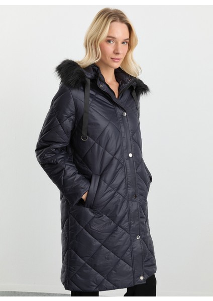 Lacivert Kadın Mont 25KSL6161 fırsatları