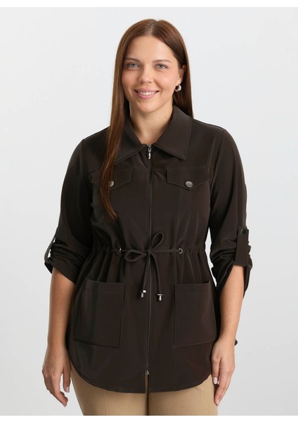 Kahve Kadın Trençkot 25KSL9512