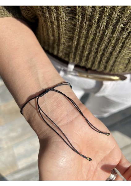 El Işi Tasarım Gold Çerçeveli Gümüş Martı Siyah Bileklik fiyatları