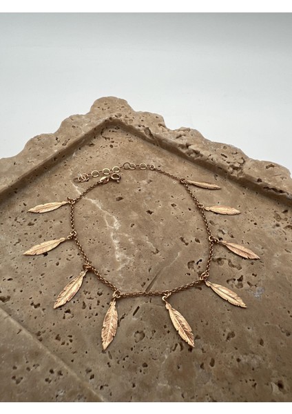 Çoklu Yaprak Gümüş Halhal